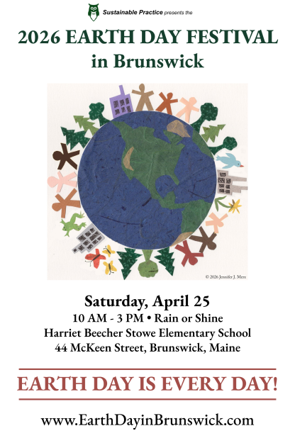 Official 2026 Earth Day Festival poster featuring artwork by Jennifer J. Merz
