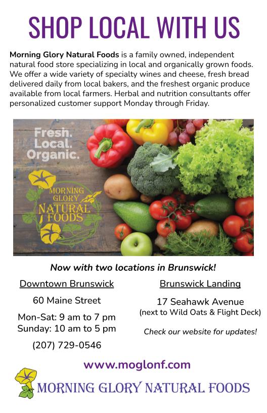 Morning Glory Natural Foods full-page advertisement from the printed 2026 Earth Day Festival Program.