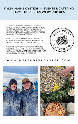 Mere Point Oyster Co. full-page advertisement from the printed 2026 Earth Day Festival Program.