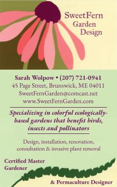 Sweet Fern Garden Design advertisement from the Festival Program page 17.