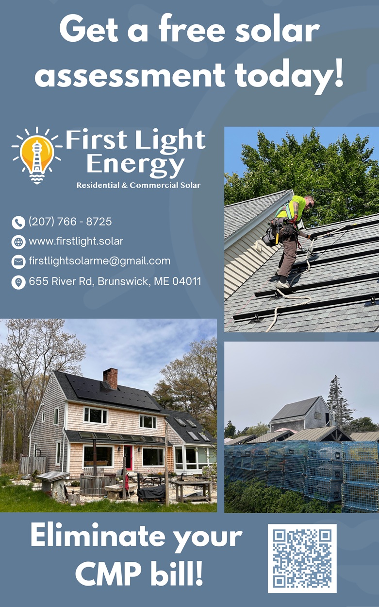 First Light Energy full-page advertisement from the printed 2026 Earth Day Festival Program.